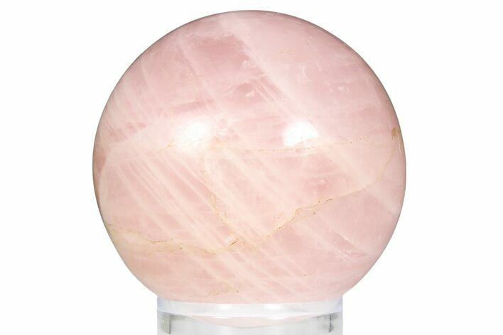 Polished Rose Quartz Sphere - Madagascar #253788